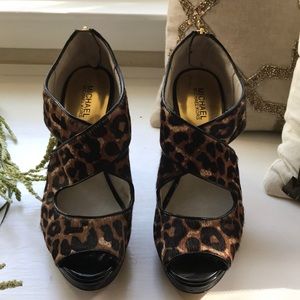 ❌SOLD❌ Michael Kors Leopard Print Heels